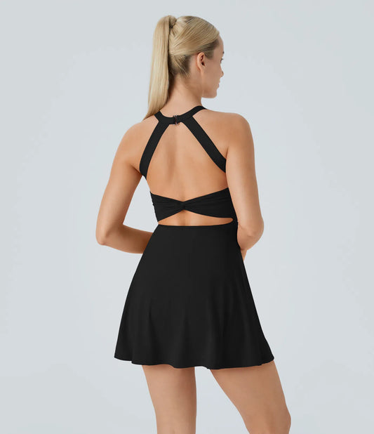 Backless Twisted Active Dress
