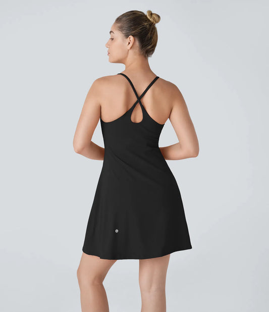 Plush Backless Active Dress-Longer Length-Easy Peezy Edition