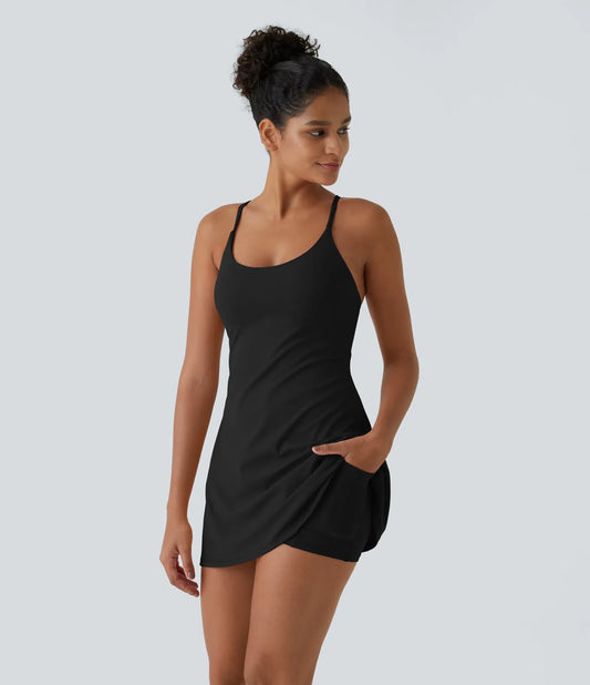 Plush Backless Active Dress-Easy Peezy Edition